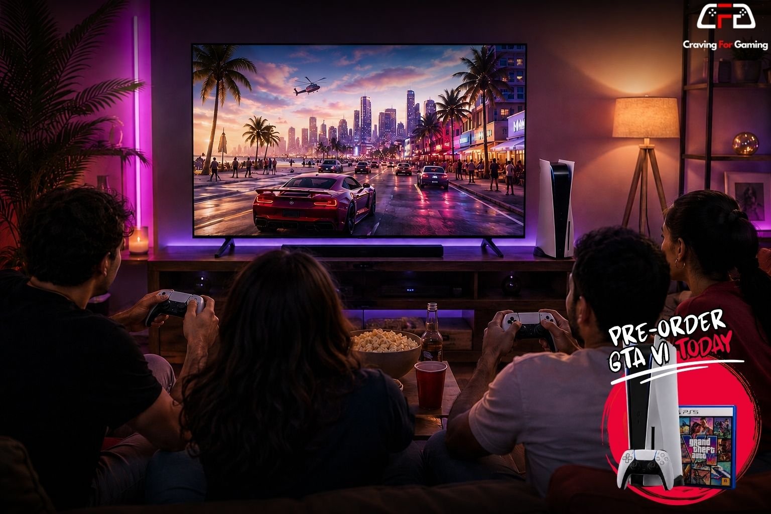 GTA 6 Launch Party at Home: Rent a PS5 and make it a Gaming Night
